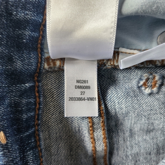 Madewell Womens |27| Mid-Rise Stovepipe Jeans in Knowland Wash/Slit-Hem Edition - Picture 14 of 14